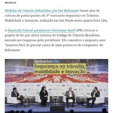 Medidas de trânsito para combater indústria da multa são alvo de críticas-Folha de S. Paulo (On-line)