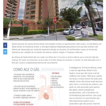 Intoxicação por gás no chuveiro pode ser causa de morte de família em Santo André- Metro Jornal