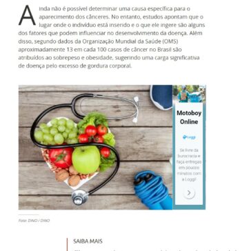 Estudos apontam relação entre o câncer e a alimentação- Terra