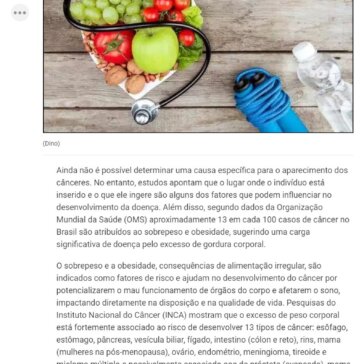 Estudos apontam relação entre o câncer e a alimentação- Exame