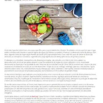 Estudos apontam relação entre o câncer e a alimentação- Mundo do Marketing