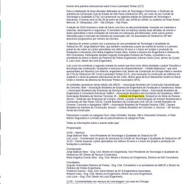 20° Seminário de Tecnologia e Estruturas será no dia 26 de junho- Portal Met@lica