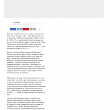 Saiba qual o tempo de espera para receber o pagamento do Bolsa Família- Mix Vale