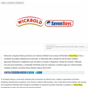 Companhia Wickbold lidera mercado de pães brasileiro – Food News Latam