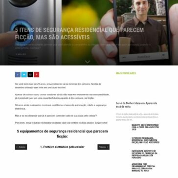 5 itens de segurança residencial que parecem ficção, mas são acessíveis- Folha Z