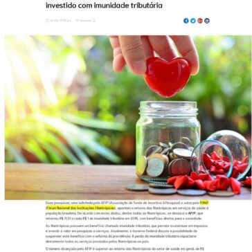 Filantrópicas: AFIP retorna até 11 vezes o valor investido com imunidade tributária- Hospitalar