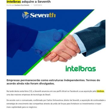 Intelbras adquire a Seventh -Digital Security