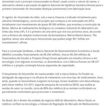 Libbs produzirá primeiro anticorpo monoclonal no país- 2A+ Farma