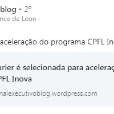 Kurier é selecionada para aceleração do programa CPFL Inova- Canal Executivo LinkedIn