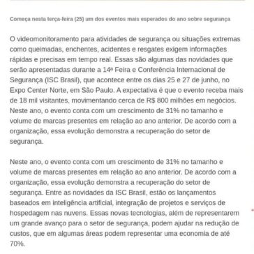 ISC Brasil apresenta noviades em várias áreas da segurança- Segnews