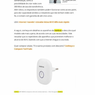 Repetidor Wi-Fi Intelbras: compare os modelos à venda no Brasil- Tech tudo