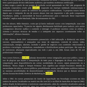 INCLUSÃO// INTELBRAS REALIZA TREINAMENTO COM INTERPRETAÇÃO EM LIBRAS. -Girando no Vale