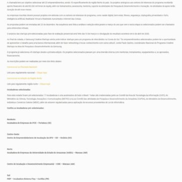 Incubadoras pré-selecionadas para a 5ª rodada do Creative Startups são anunciadas durante o Innovation Summit Brasil -Anprotec