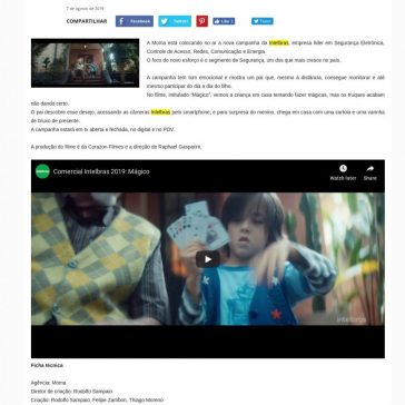 Campanha Mágico da Intelbras- Ad Online