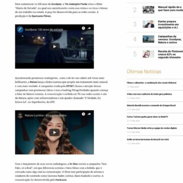 Campanhas da semana: Goodyear, Natura e outros- Meio & Mensagem (On-line)
