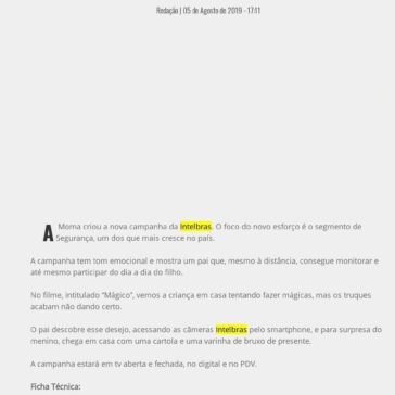 Fernando Vasconcelos Campanha Mágico da Intelbras- Fernando Vasconcelos