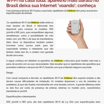 Wi-Fi na casa toda: aparelho mais barato no Brasil deixa sua Internet ?voando?; conheça- Diário Arapiraca