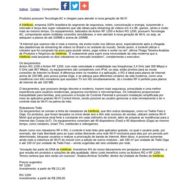 Intelbras lança roteadores de alto desempenho ideais para streaming de vídeos em 4k e 8K, séries e games- JorNow