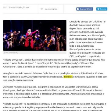 Camerata leva Tributo ao Queen em duas noites no Teatro do CIC -Tudo Sobre Floripa