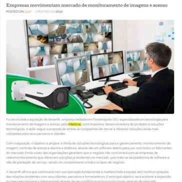 Empresas movimentam mercado de monitoramento de imagens e acesso- Portal InvesteNE