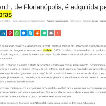 Seventh, de Florianópolis, é adquirida pela Intelbras- SEGS