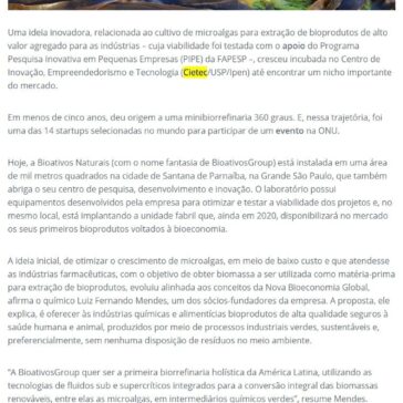 Biorrefinaria converterá biomassas renováveis em intermediários químicos verdes- Diário do Poder