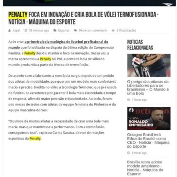 Penalty foca em inovação e cria bola de vÒlei termofusionada – Dica do Tio