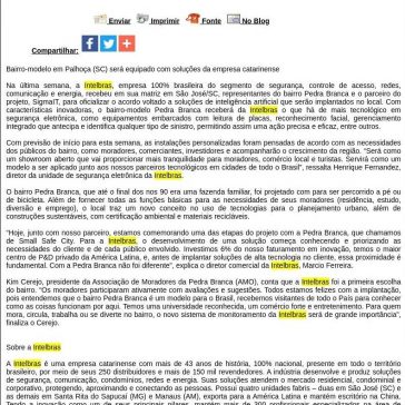 Intelbras fornece soluções de inteligência artificial para Pedra Branca -Difundir