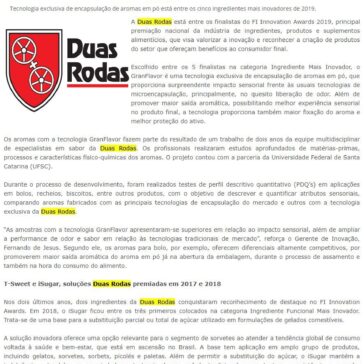 GranFlavor: Duas Rodas está entre os finalistas no FI Innovation Awards 2019 – Guia Lat