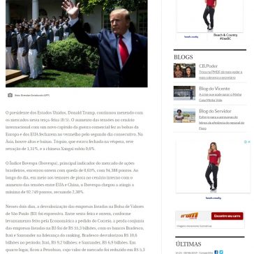 Empresas brasileiras perdem R$ 55,3 bilhões com a crise entre EUA e China- Correio Braziliense Online