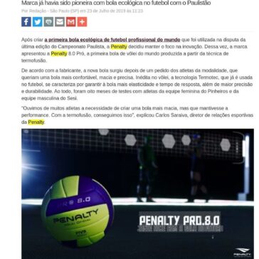 Penalty foca em inovação e cria bola de vÒlei termofusionada- Máquina do Esporte