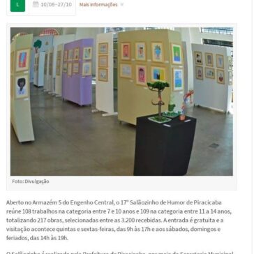 17° Salãozinho de Humor de Piracicaba – Exposições – A Província