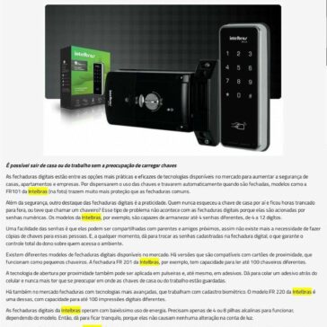 Segurança e praticidade indicam fechaduras digitais -24 Horas PB