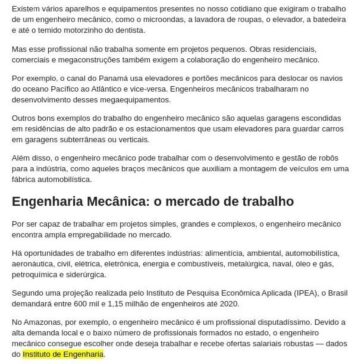 Veja como está o mercado de trabalho pra Engenharia Mecânica- Mecanico Murilo