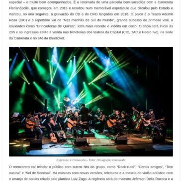 Expresso Rural e Camerata fazem espetáculo único nesta quinta-feira- Ego Notícias