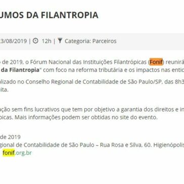 DEBATE | RUMOS DA FILANTROPIA- ABMES