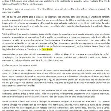 Mix apresenta 19 lançamentos para o mercado confeiteiro