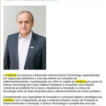 Intelbras e Dahua Technology anunciam associação para impulsionar presença no mercado de videomonitoramento- TI Inside Online