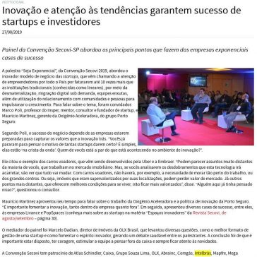 Inovação e atenção às tendências garantem sucesso de startups e investidores- Secovi-SP