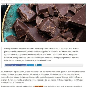 Duas Rodas lança linha de aromas naturais de chocolate – Confiteria Latam
