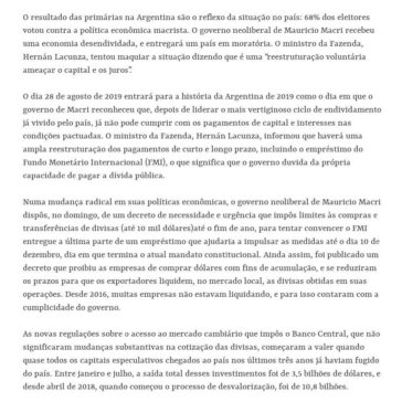 A derrota do neoliberalismo e do FMI, a moratória argentina e o futuro da região – Carta Maior