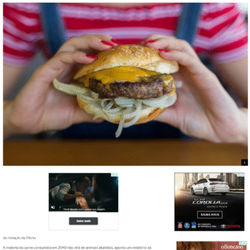 EM 2040 A MAIORIA DA CARNE CONSUMIDA NÃO VIRÁ DE ANIMAIS ABATIDOS, DIZ RELATÓRIO – MENU