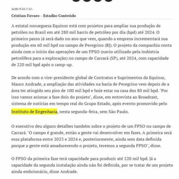 Equinor planeja elevar produção de petróleo no Brasil- BemParaná