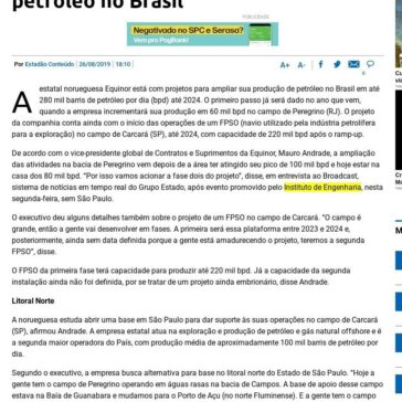 Equinor planeja elevar produção de petróleo no Brasil- Tribuna do Paraná