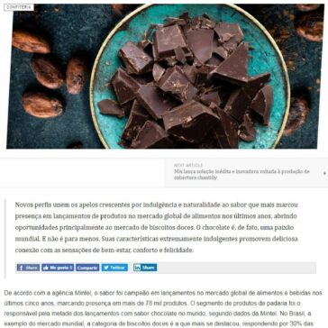 Duas Rodas lança linha de aromas naturais de chocolate – Food News Latam