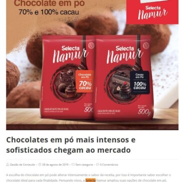 Chocolates em pó mais intensos e sofisticados chegam ao mercado – Rodrigo Representações