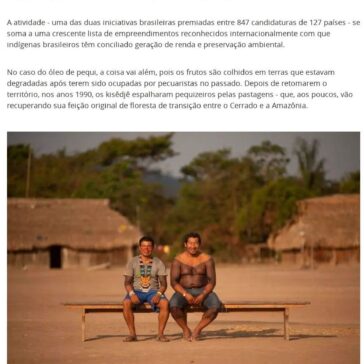 Os indígenas premiados na ONU por produtos que geram renda e mantêm floresta em pé- Terra