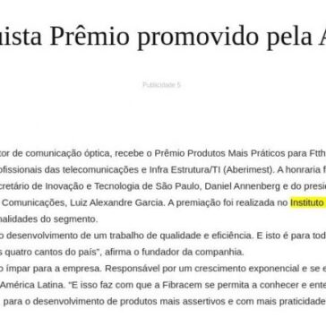 Fibracem conquista Prêmio promovido pela Aberimest- Diário Indústria & Comércio