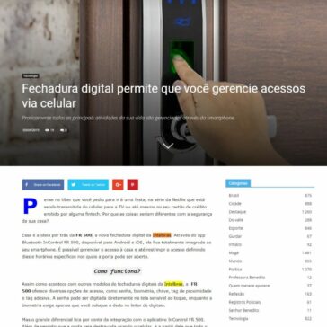 Fechadura digital permite que você gerencie acessos via celular- Jornal No Compasso de Magé