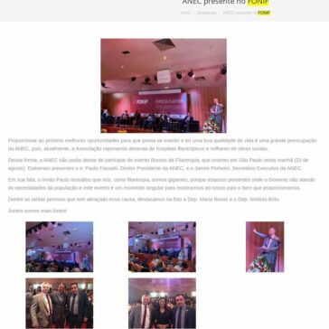 ANEC presente no FONIF -ANEC